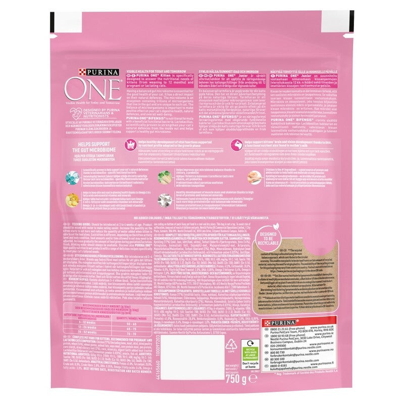 Purina One Kitten Chicken 750gx4