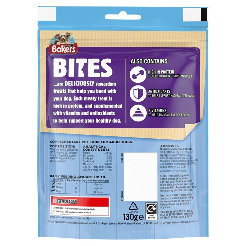 Bakers Bites Tasty Treat Chick 130gx6