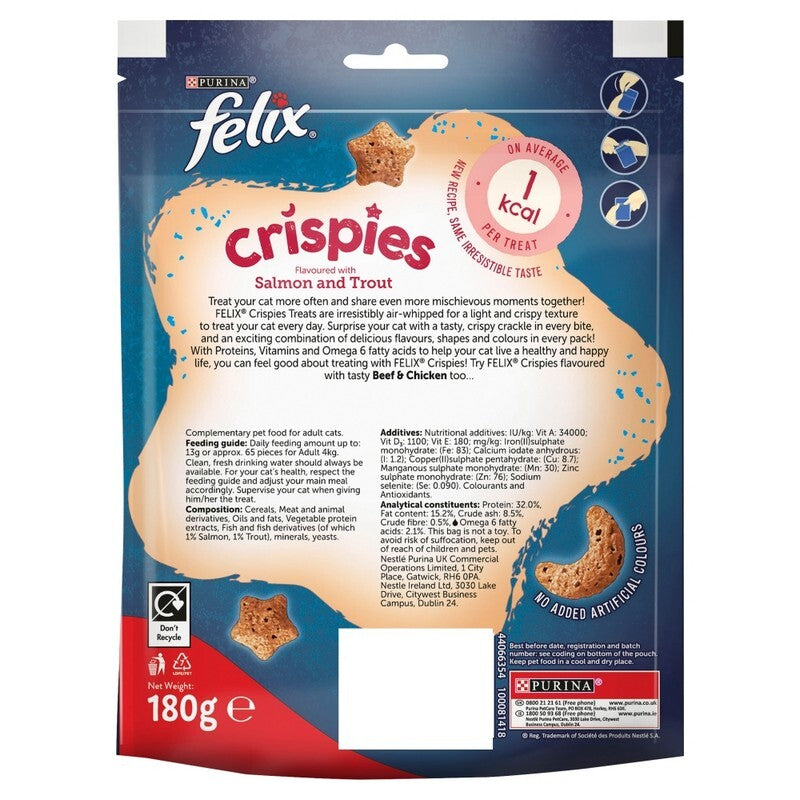 Felix Crispies Salmon & Trout 180gx5