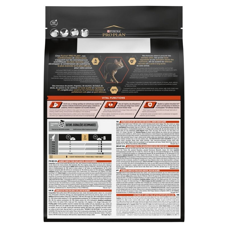 Pro Plan Cat Adult 1+ Vital Salmon 3 kg