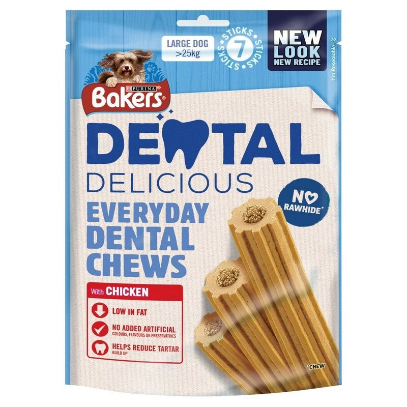 Bakers Dental Del Chicken Lrg 270gx6