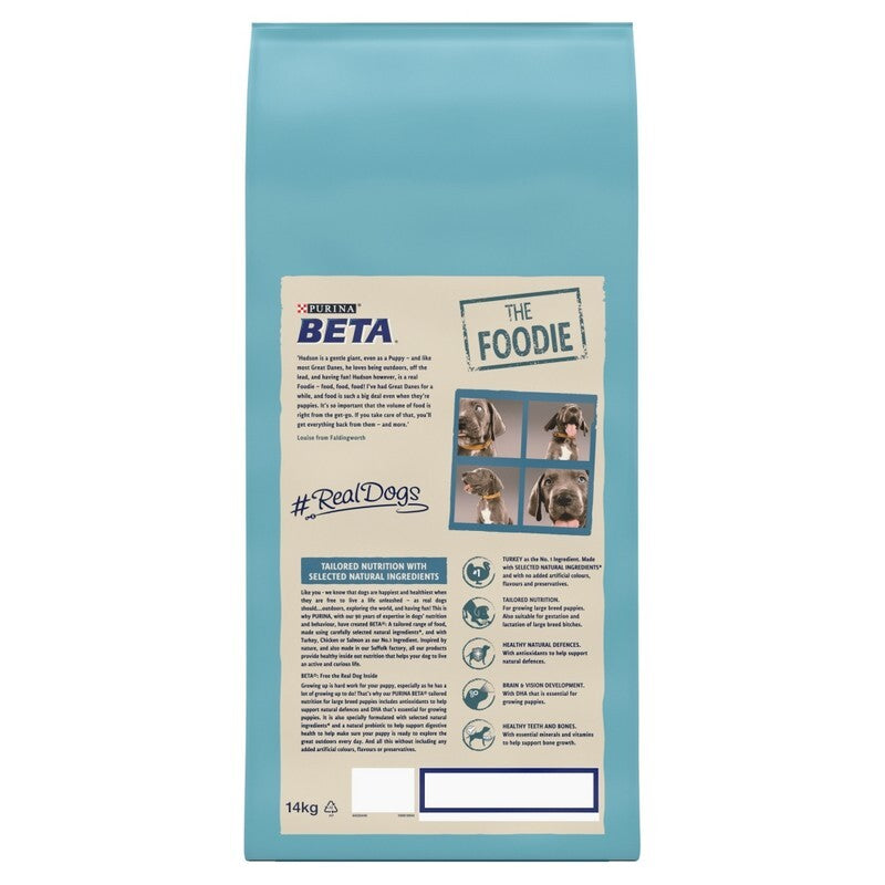 Beta Puppy Lrg Breed Turkey 14 kg