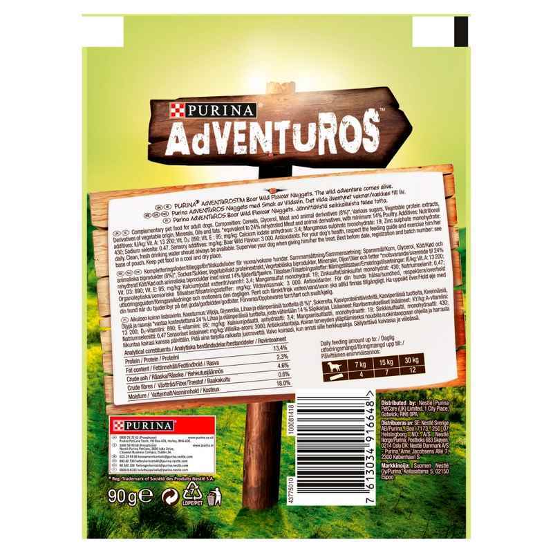 Adventuros Wild Boar Nuggets 90gx6