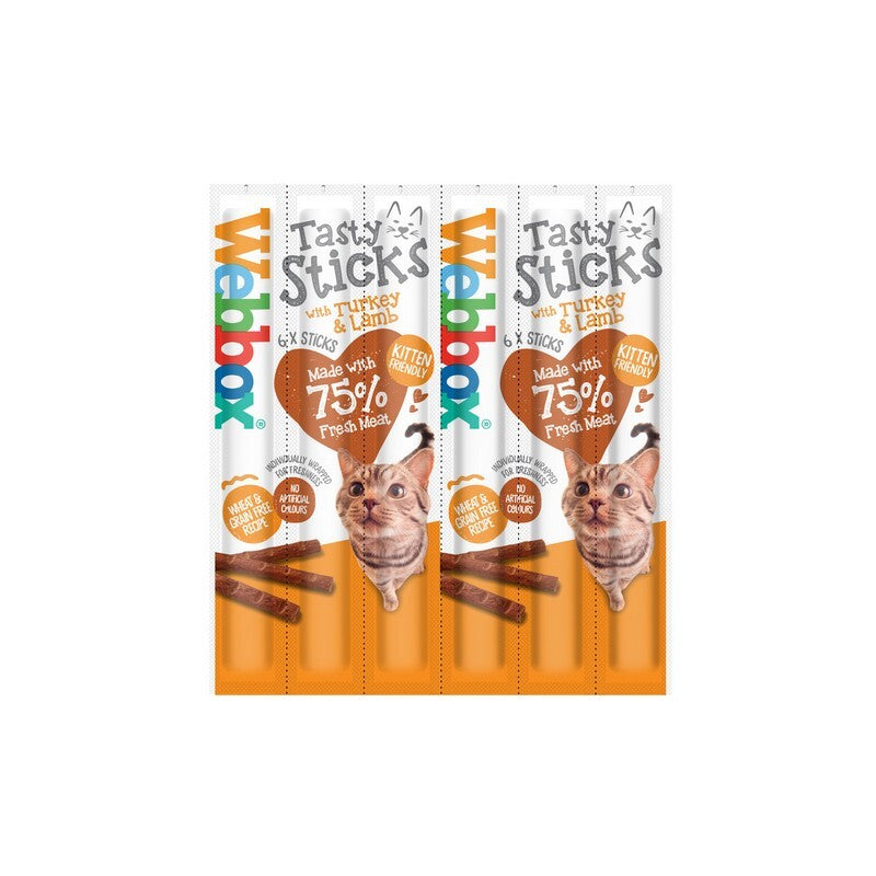 Webbox Tasty Stick Cat Turkey&Lamb 12x6