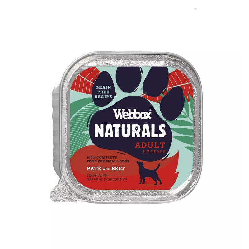 Webbox Nat Dog Adlt Beef Pate 11x150g