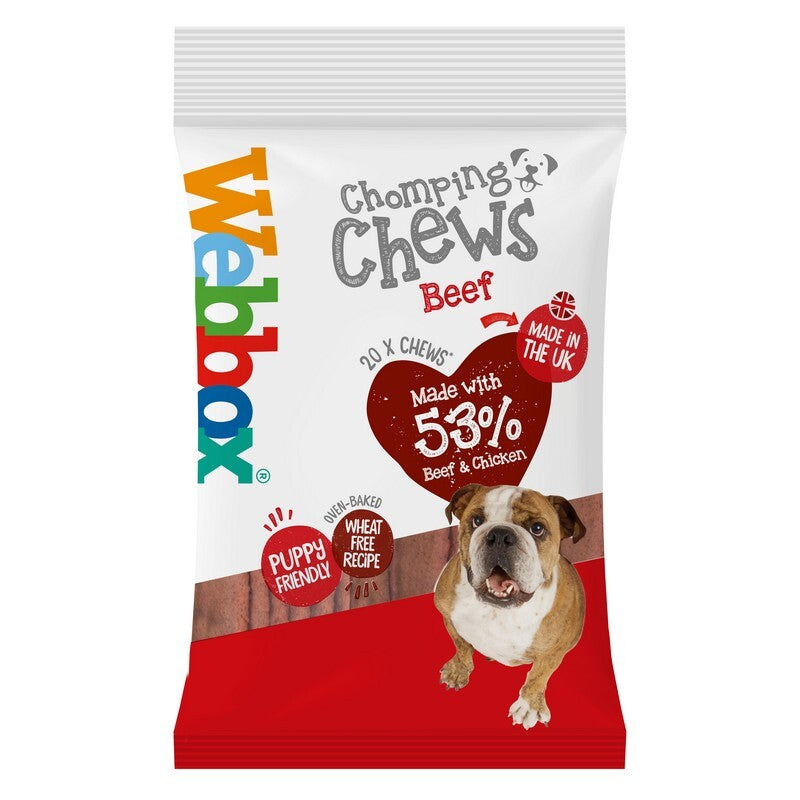 Webbox Chomping Chews Beef 10x200g