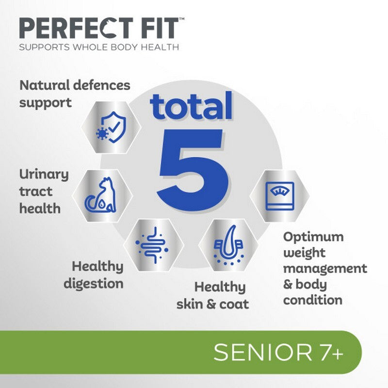 Perfect Fit Cat Dry Senior 7+ Ckn 750gx4