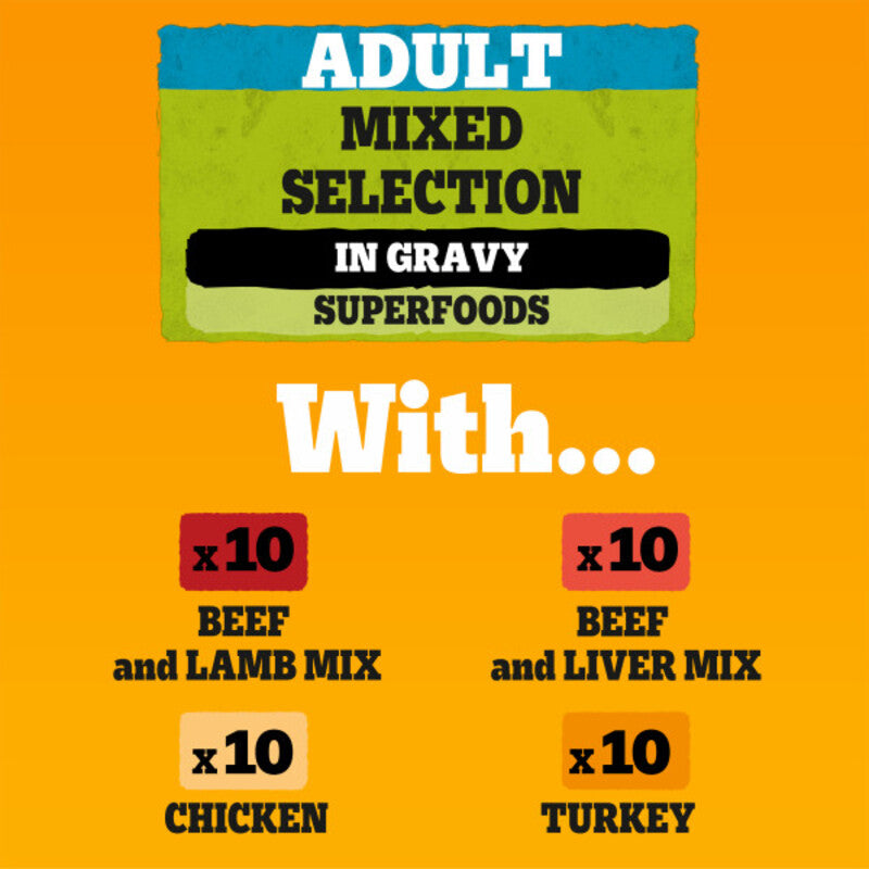 Pedigree Pch Mix Gravy 100gx40/36 Mega