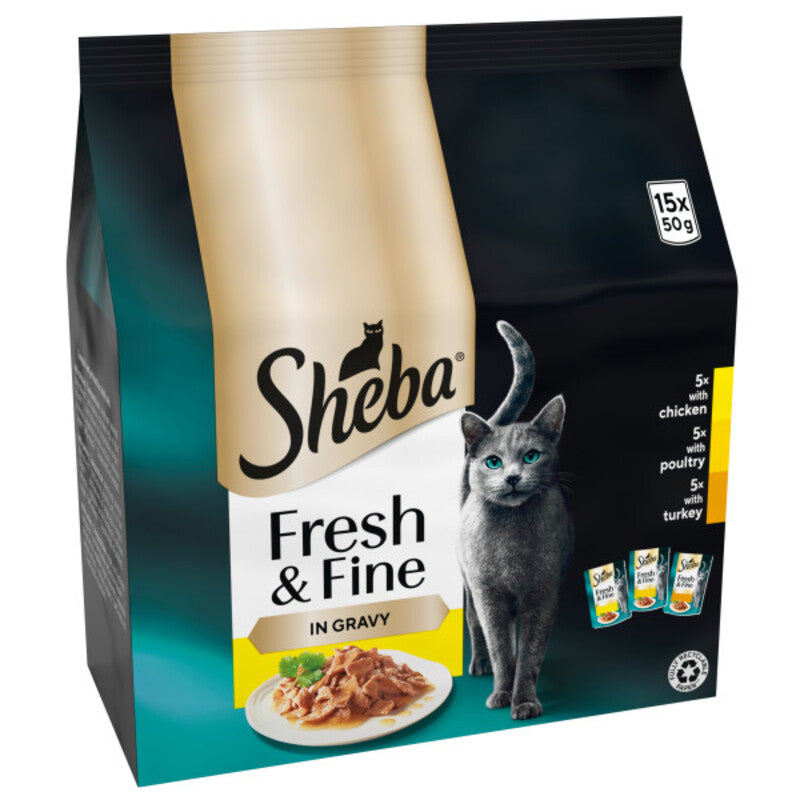 Sheba Pch Fresh & Fine Plty CIG 50gx15x3