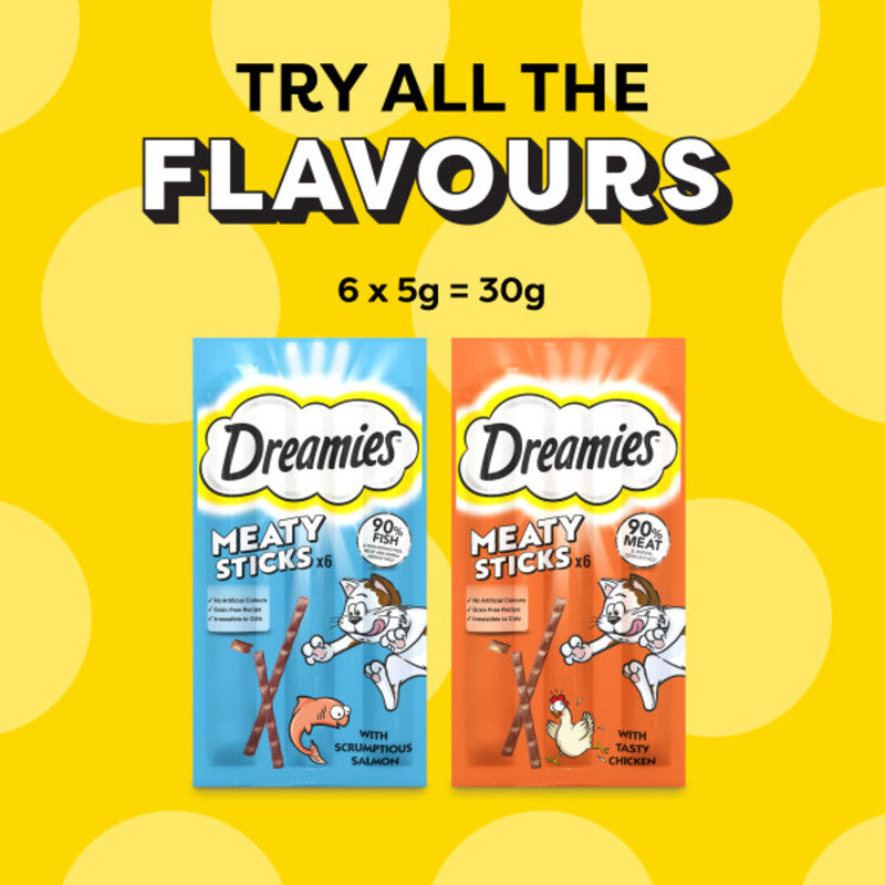 Dreamies Meaty Sticks Salmon 30gx14