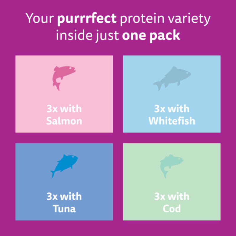 Whiskas Pch 7+ Fish Favour Jel 85gx12x4