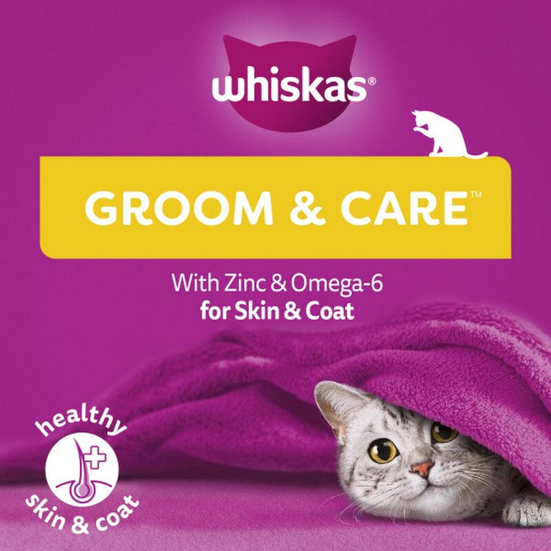 Whiskas Groom & Care Chk Treats 45gx8