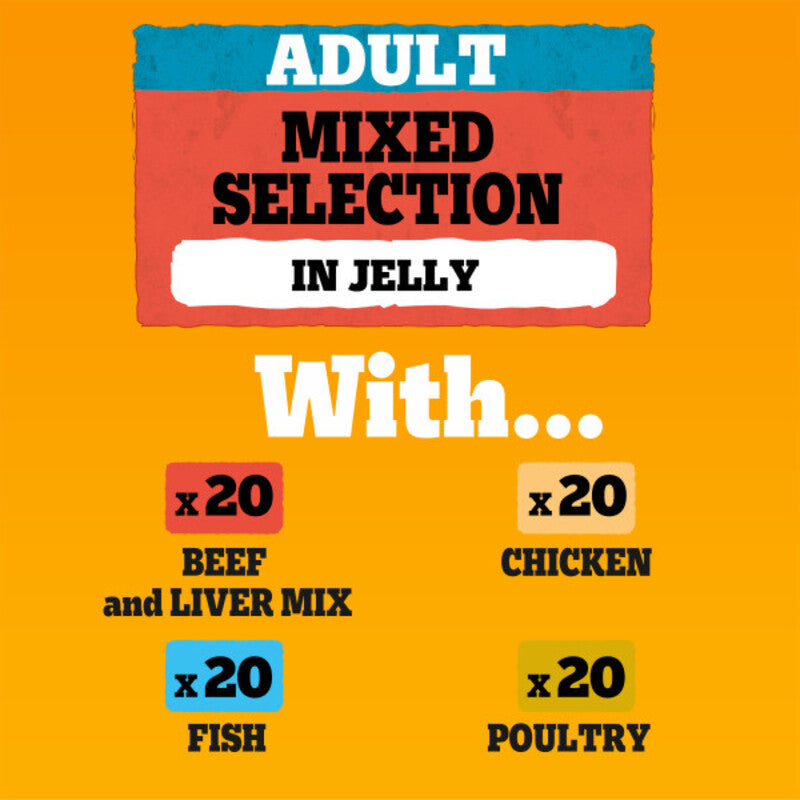 Pedigree Pch Mixed Selec Jelly 100gx80