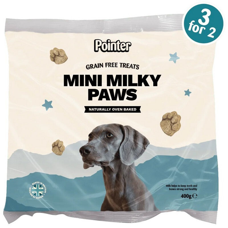 Pointer Mini Milky Paws GF Treats 400gx6