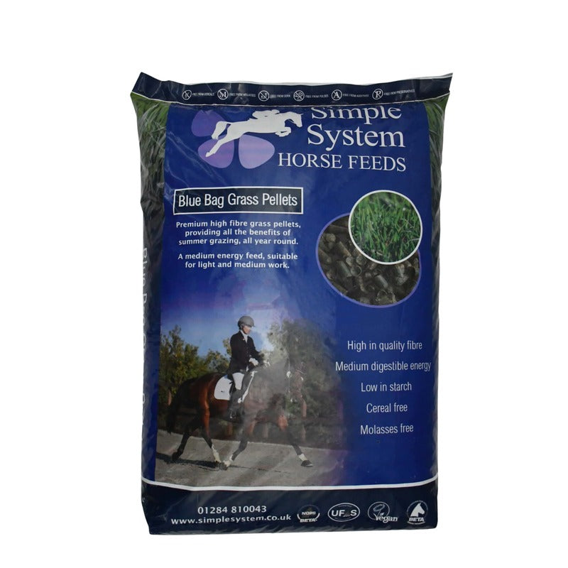 Simple System Blue Bag Grass Pells 20 kg