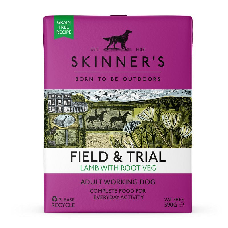 Skinners F&T Adult GF Lamb 18x390g