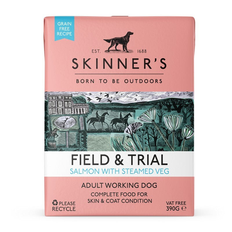 Skinners F&T Adult GF Salmon 18x390g