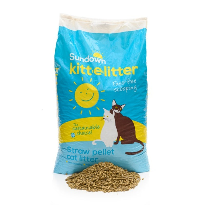 Sundown Kitt-e-Litter Straw Pellet 15kg