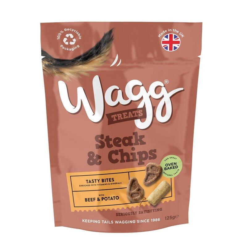 Wagg Steak & Chips Tasty Bites 125gx7